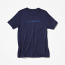 Navy blue Logo Shirt with classic The New York Times text design printed on front in matching blue tone